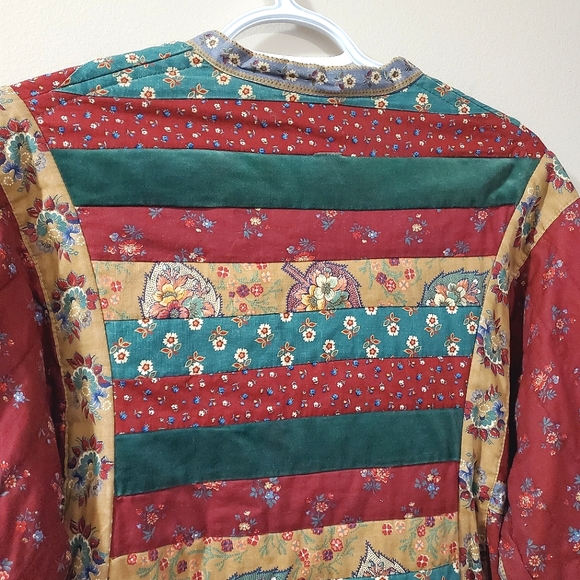 Quilted Coat / Jacket - Vintage Handmade Shacket - Picture 7 of 10